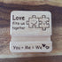 Love Fits Us Together : YOU+ME=WE Mobile Phone Stand Holder