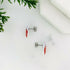 Red Christmas Mitten Stud Earrings