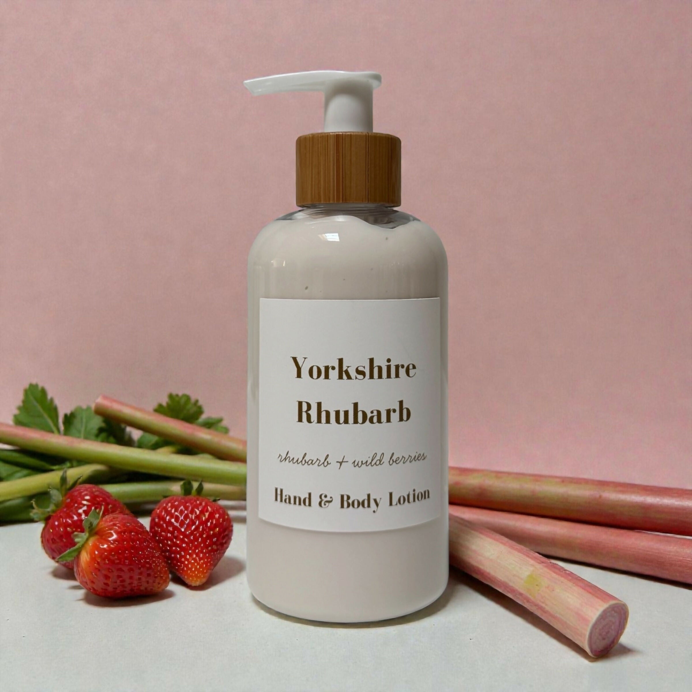 Yorkshire Rhubarb Hand Lotion - Rhubarb and Wild Berries
