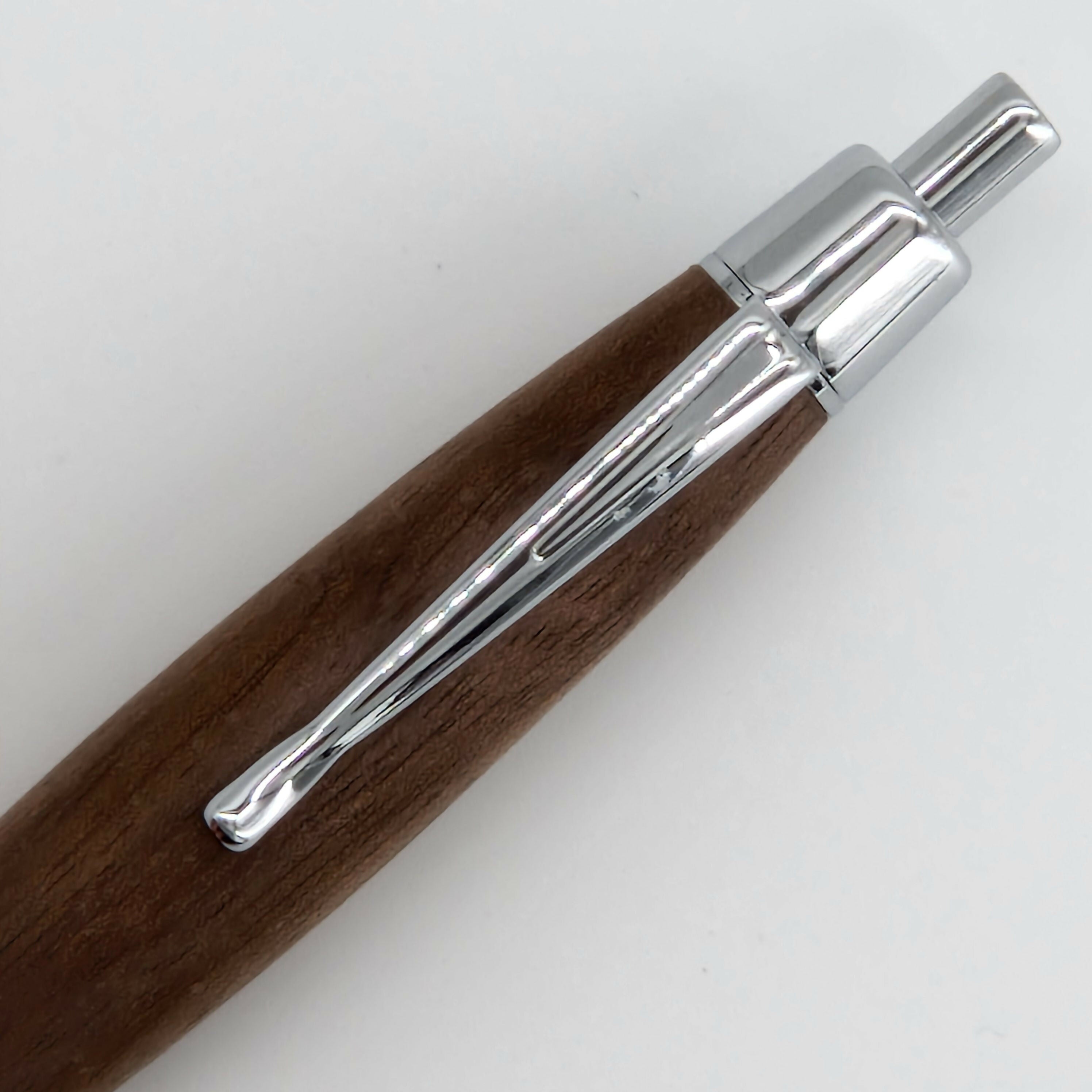 Hand Turned Click Pen made from Walnut Wood