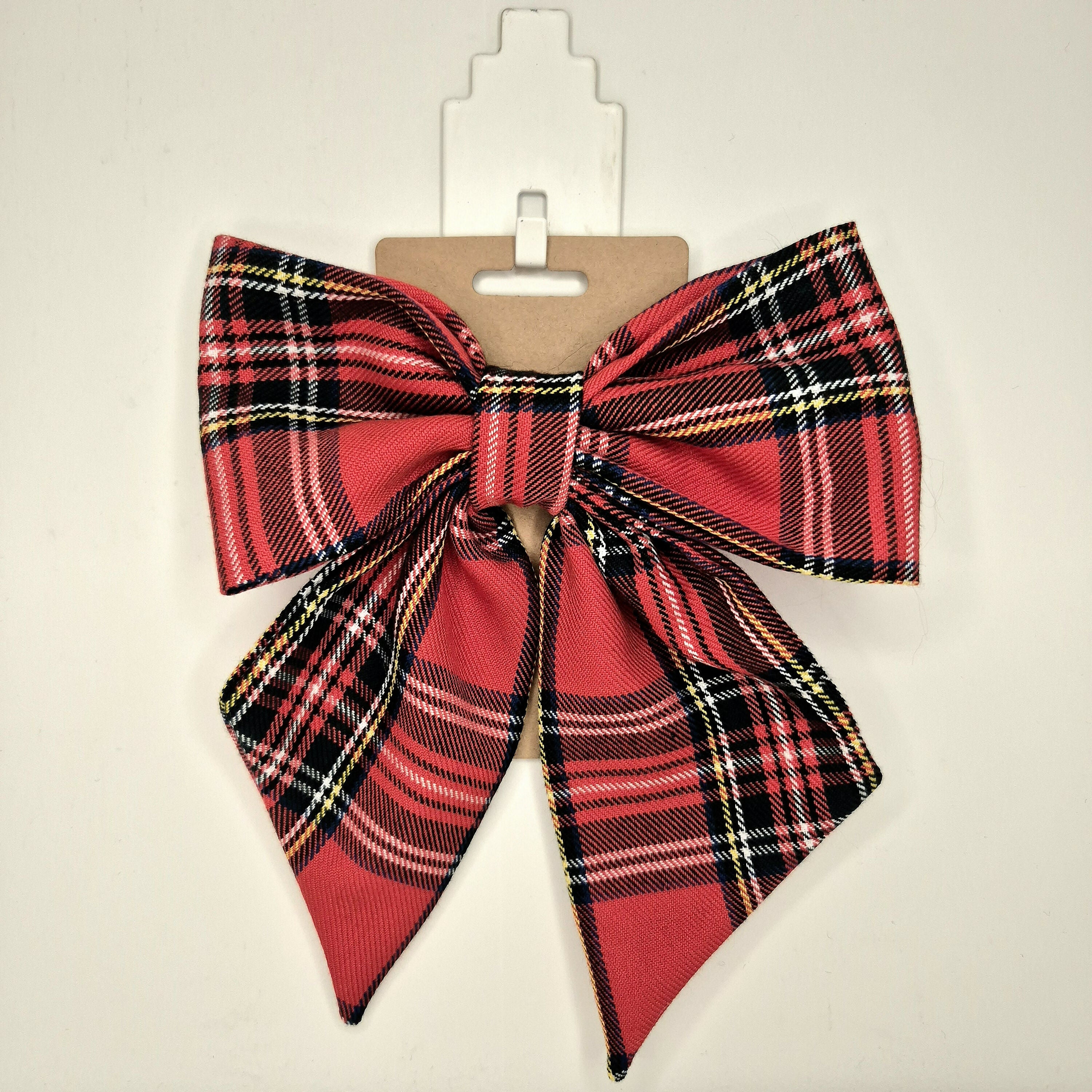 Tartan Bow Hair Clip