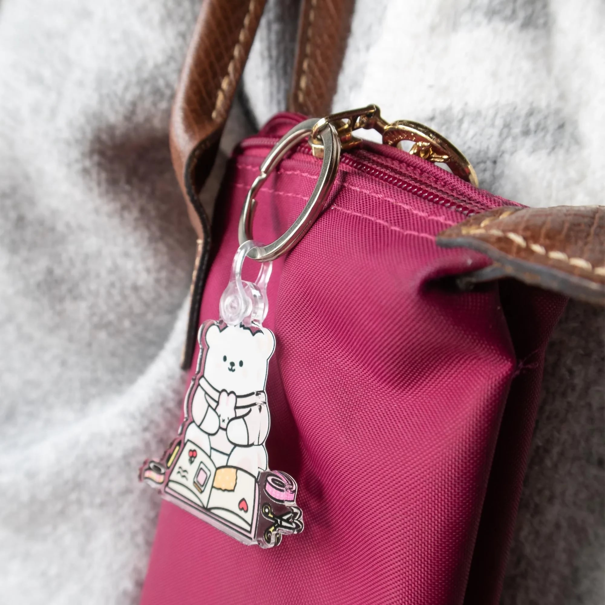 Journal Girlie Acrylic Keyring