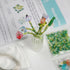 Beaded Floral Bouquet Craft Kit with Mini Glass Vase – DIY Glass Bead Flower Making Set