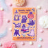 Sticker Sheet - Cat Themed