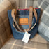 Unique Handcrafted Denim Tote Shopping Bag Handbag Made From Upcycled Jeans