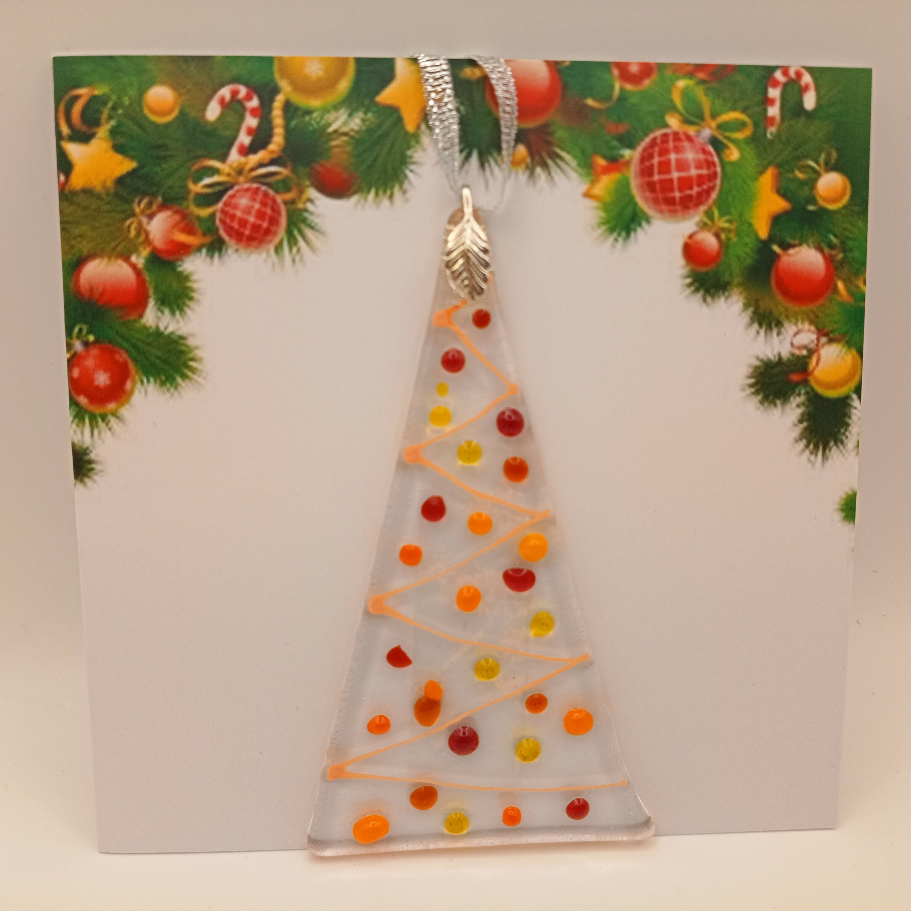 Fused Glass Christmas Card