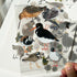 A6 transparent waterproof iridescent wildlife sticker sheet