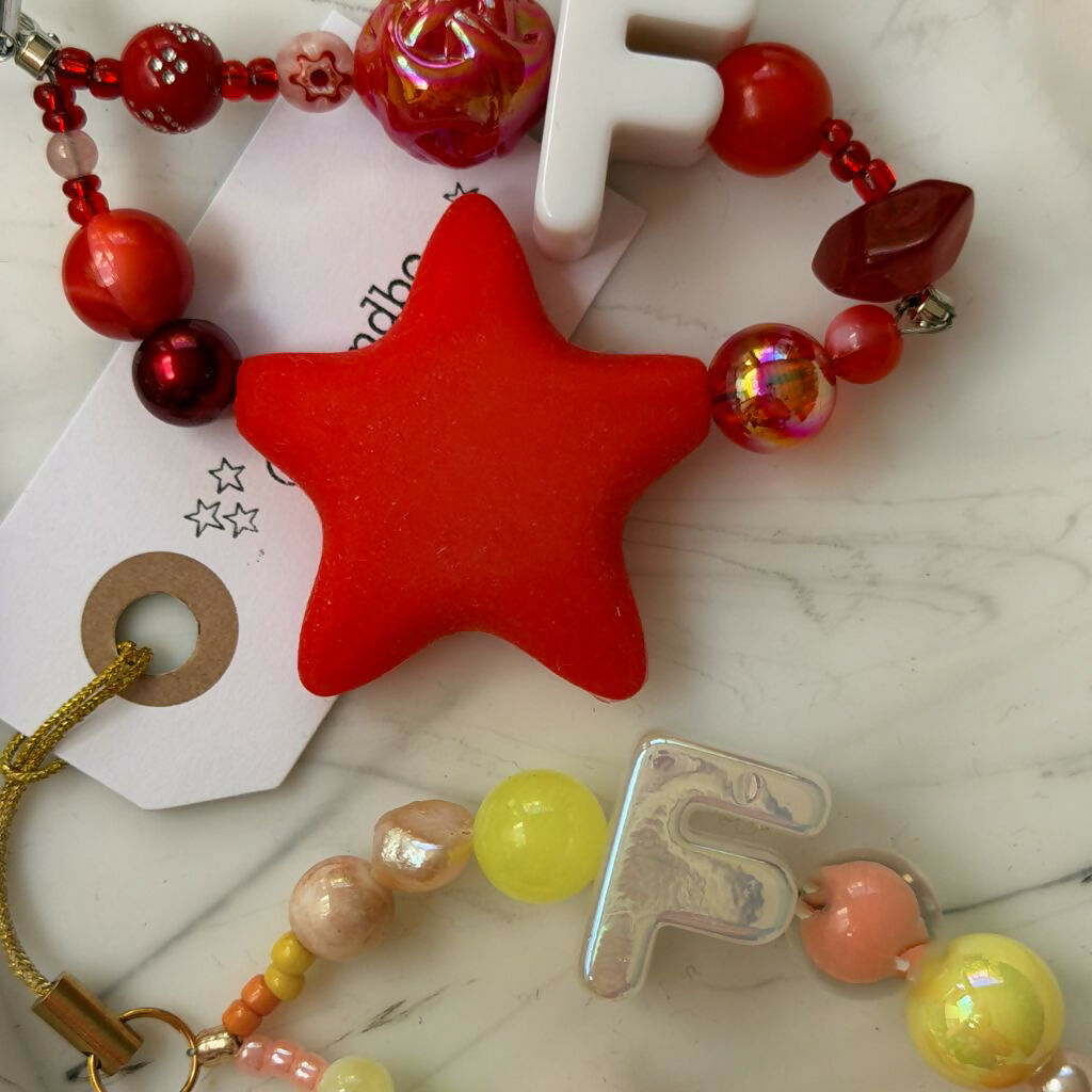 Fifi & Bo Mini Bag Charm Initial F