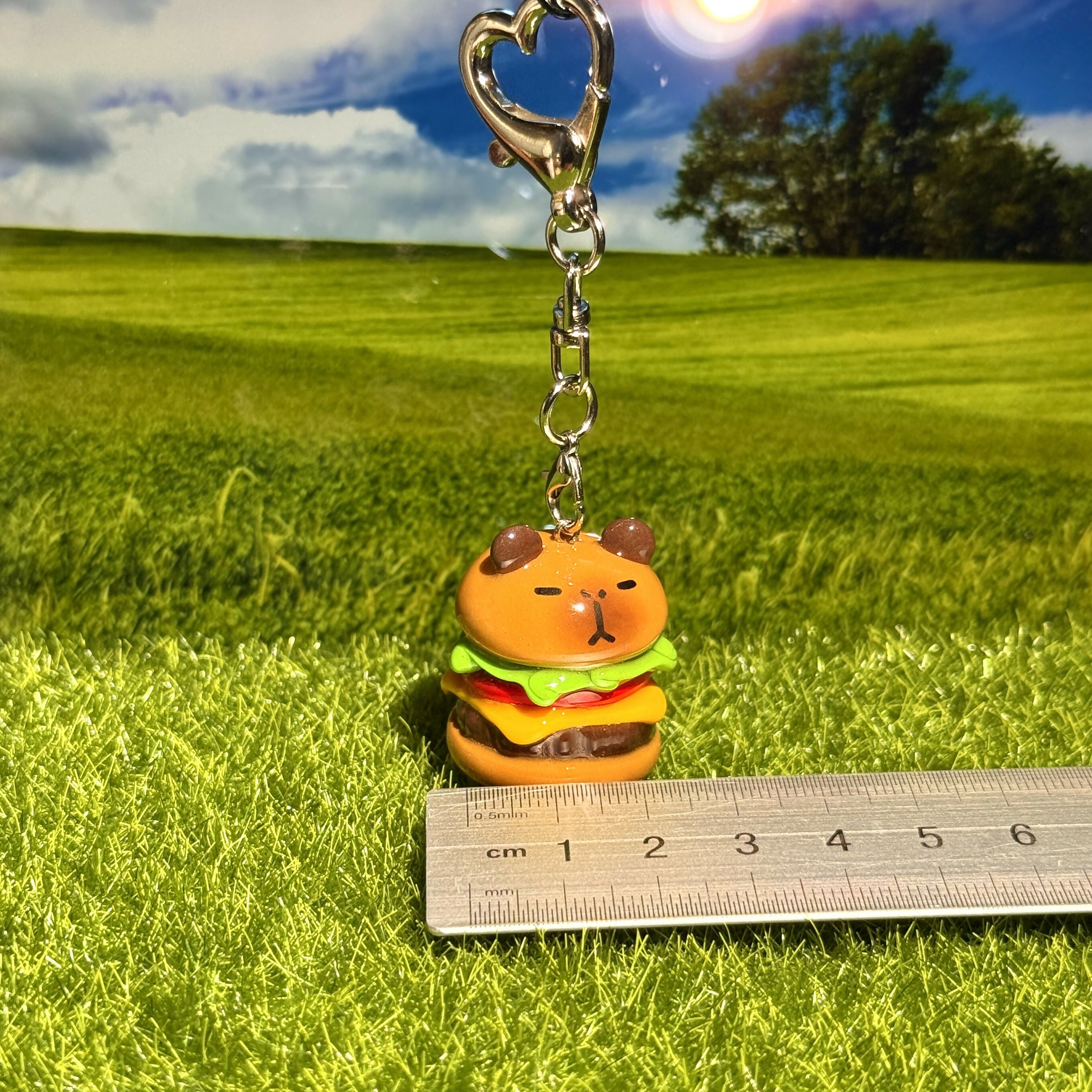 CapyBurger Keychain