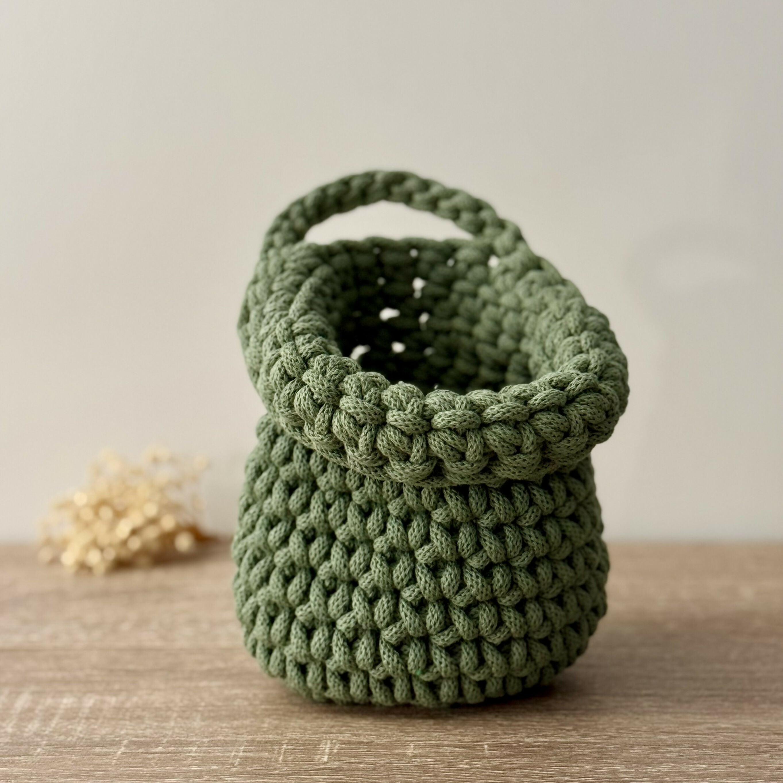 Crochet Small Hanging Basket