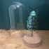 Lovely Glass Dome Featuring A Blue & Green 3D Paper Beetle