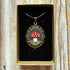 Hand Embroidered Mushroom Necklace