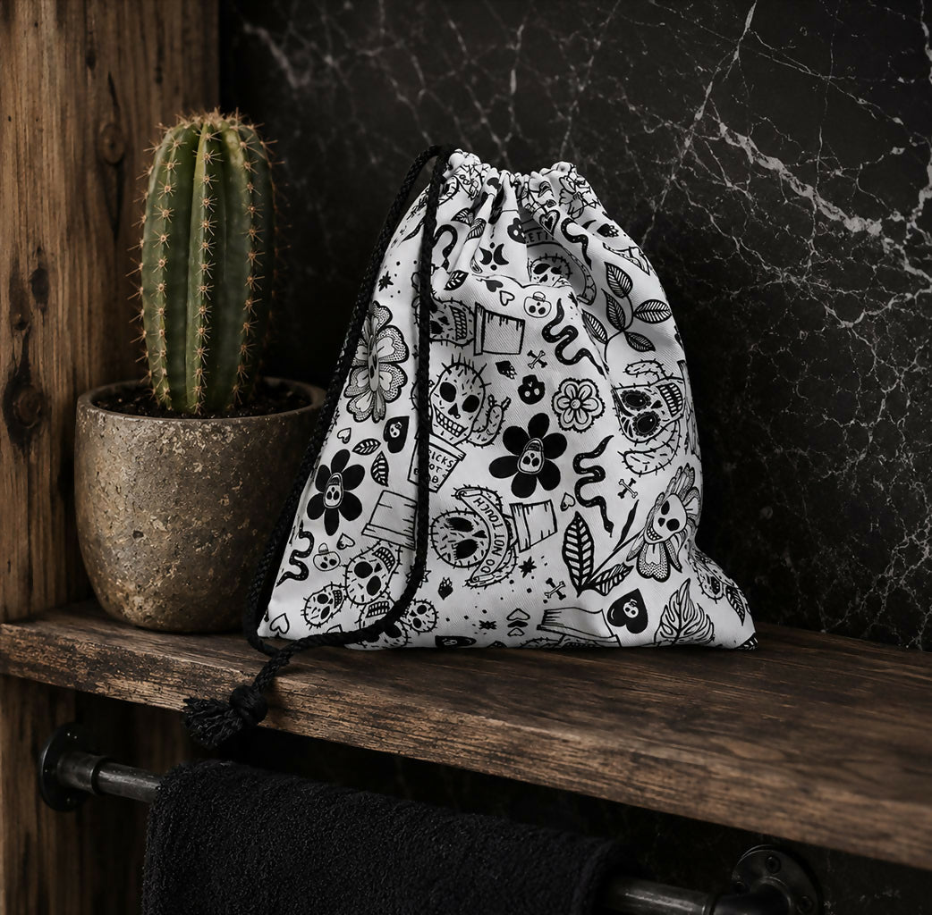 Prickly Drawstring Bag