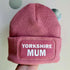 Yorkshire Mum Cuffed Rectangular Patch Beanie Hat