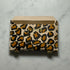 Hand Painted Leopard Cardholder Tan