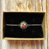 Hand Embroidered Black Floral Bracelet