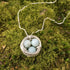 Aquamarine Nest Necklace, Sterling Silver