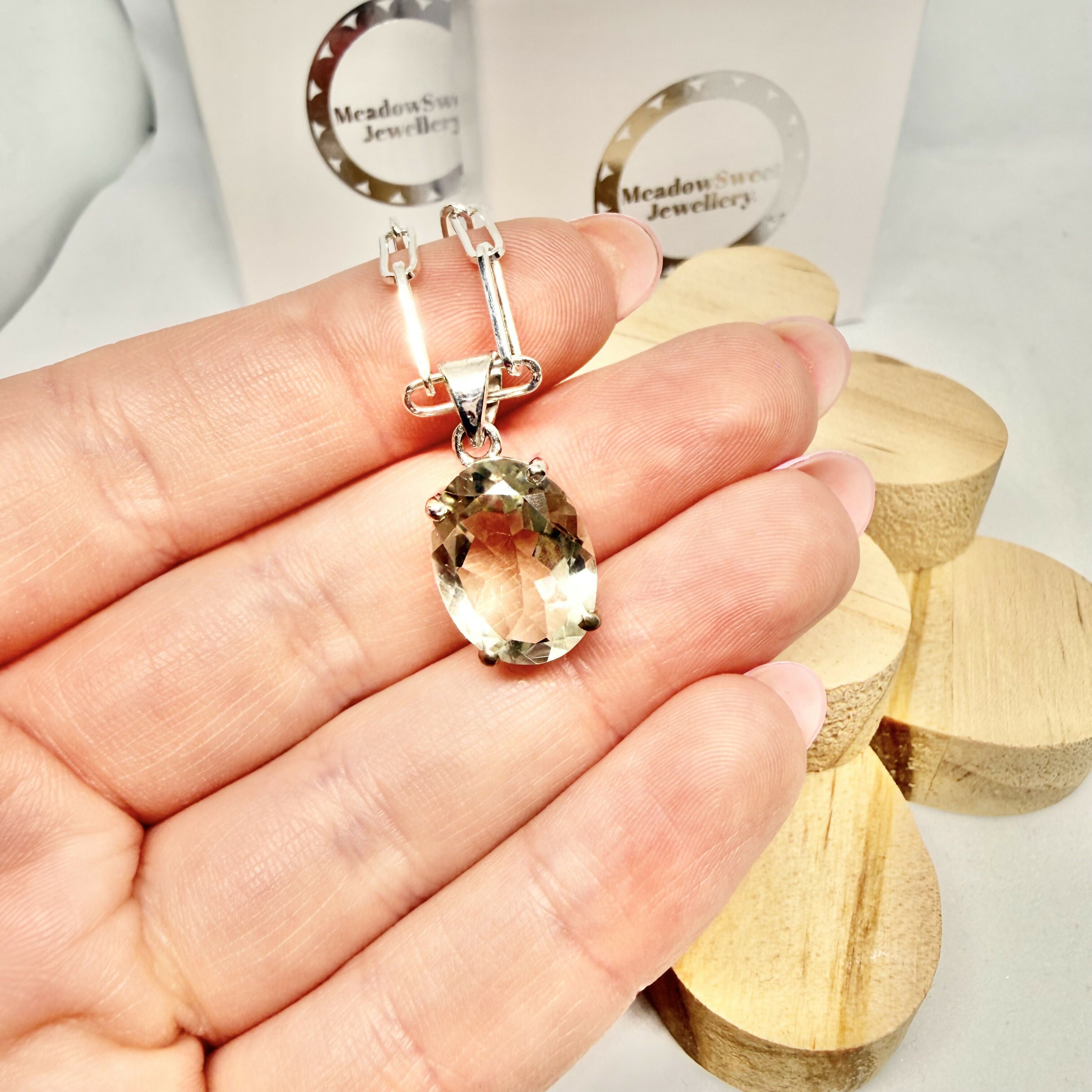 PRASIOLITE NECKLACE