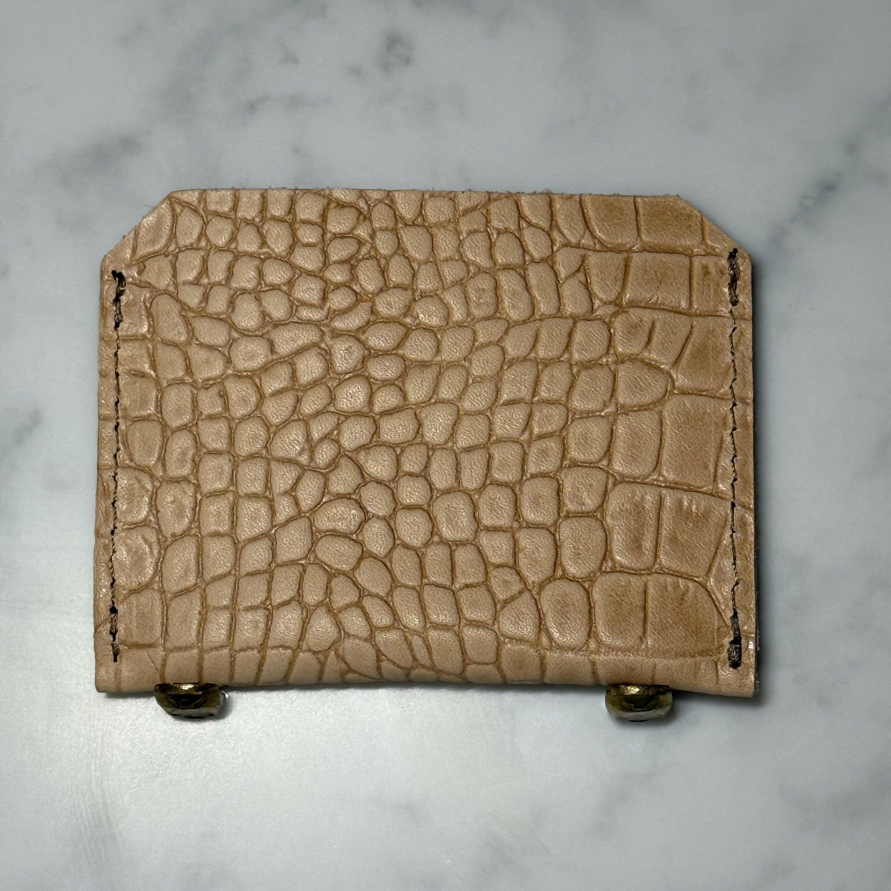 Croc Silver Cardholder