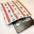 Red and White Striped Blue Floral Green Gingham Lining Book or Kindle Sleeve