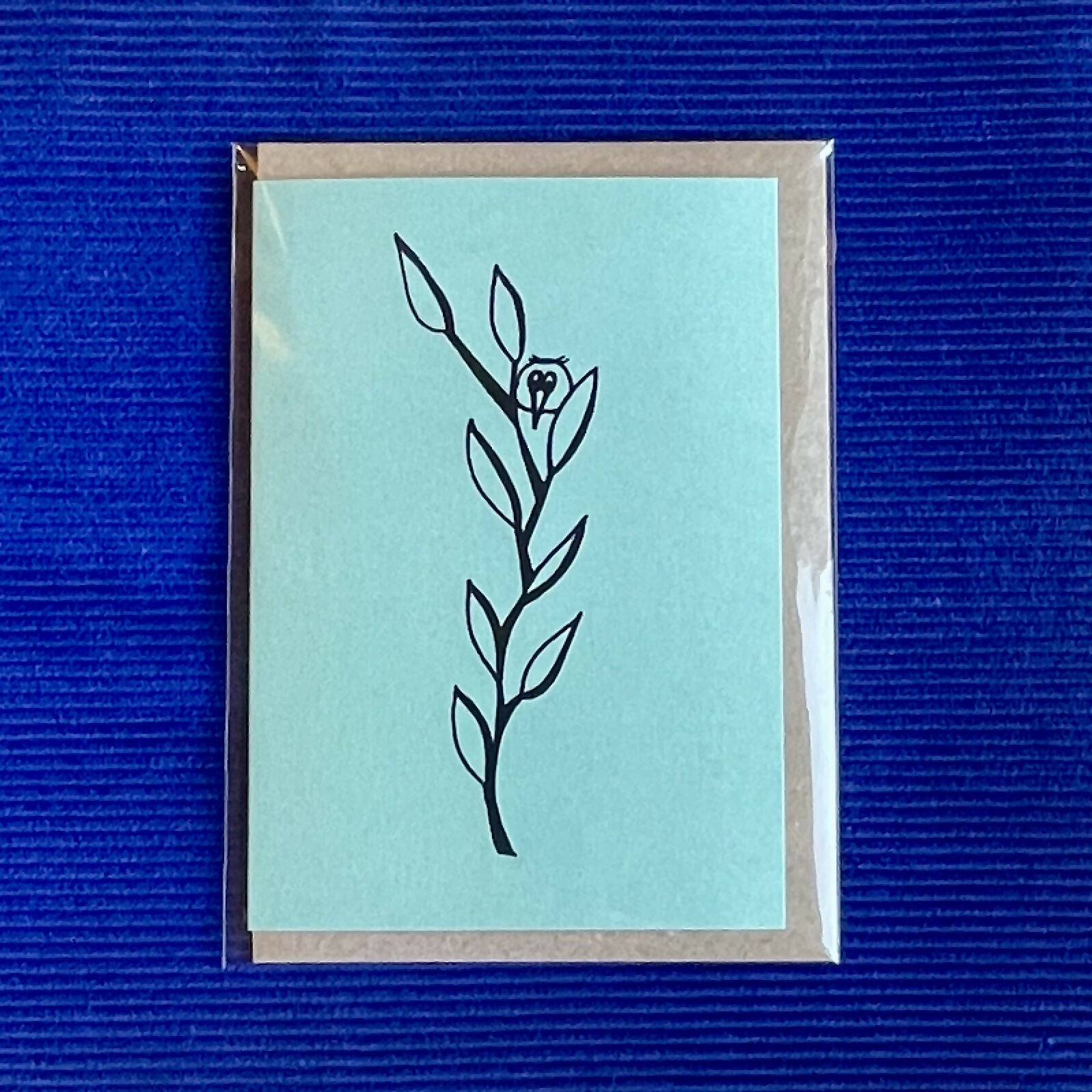 Just An Owl In A Tree Card – Pen And Ink Design