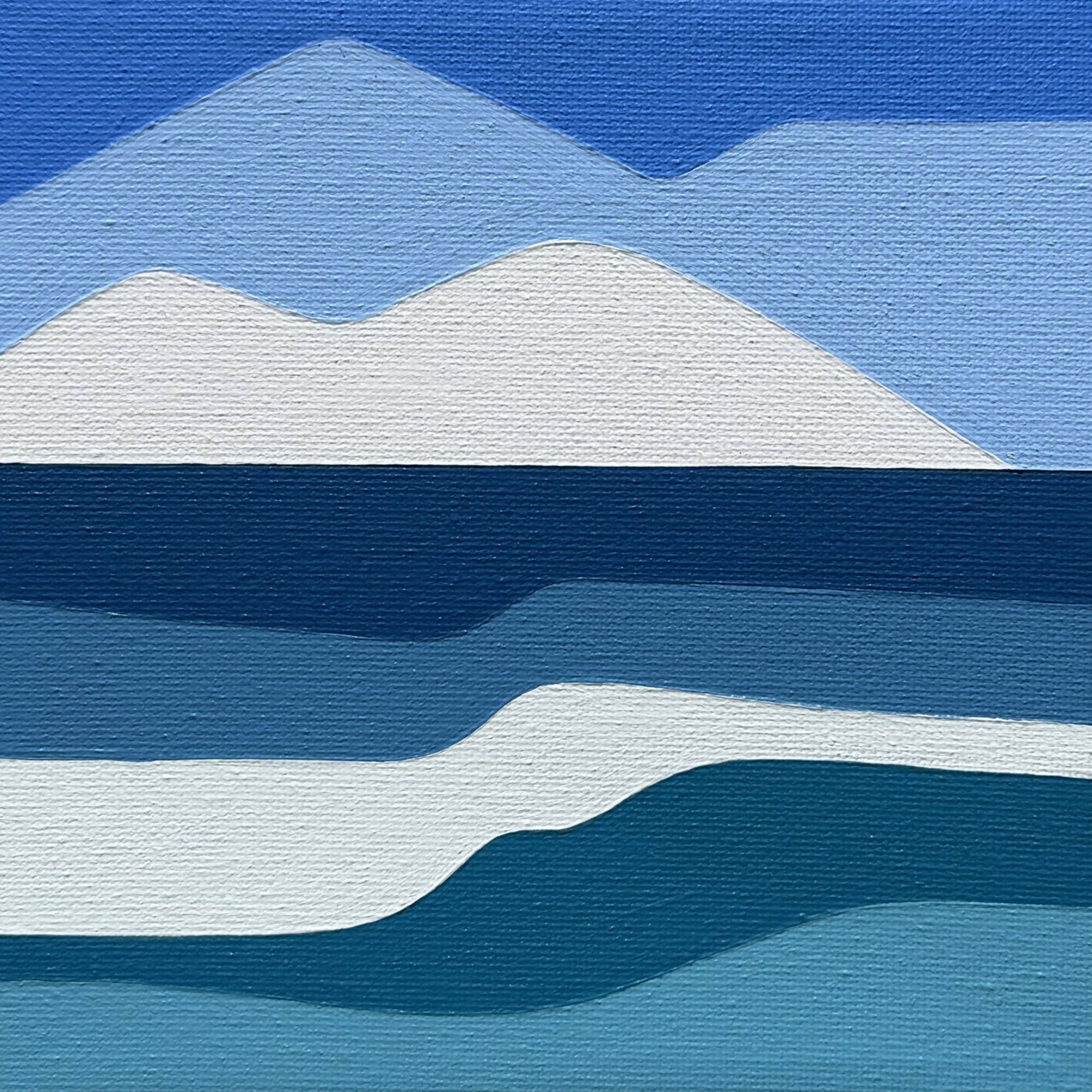 Ocean View 15 x 15cm Original painting