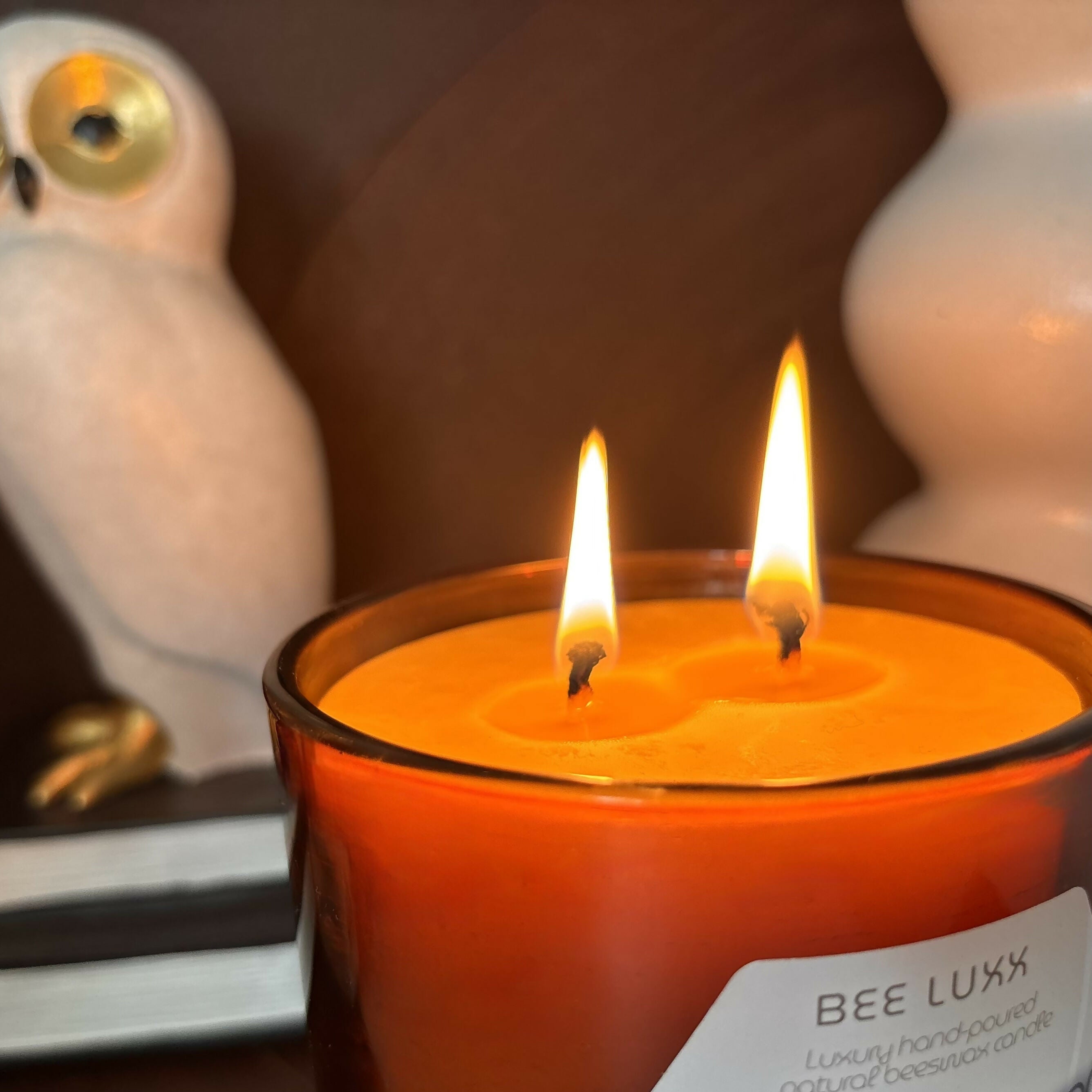 Amber Noir - Scented 100% Beeswax Candle