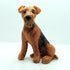 Ceramuc Welsh terrier dog sculpture