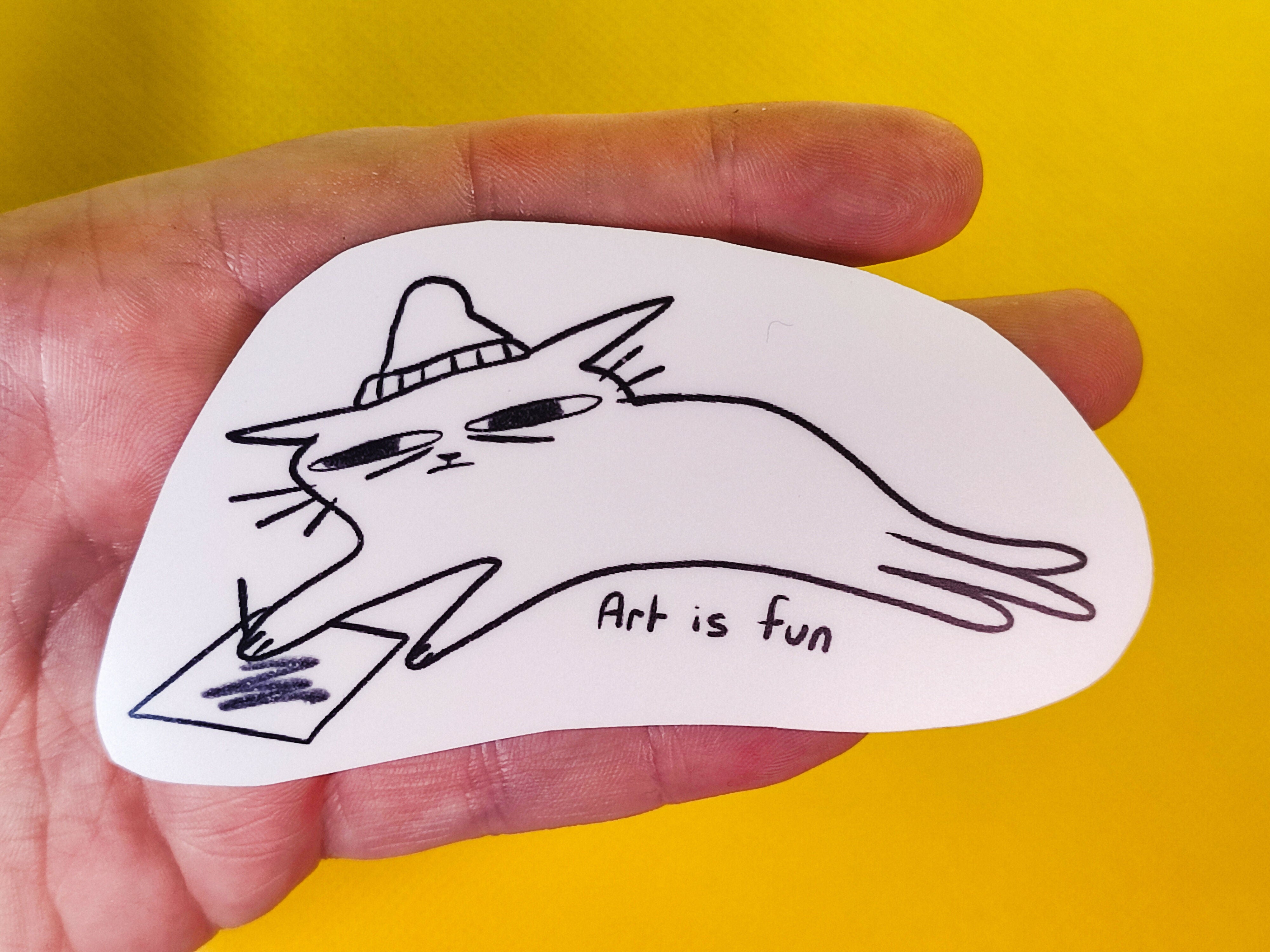 Art Is Fun Vinyl Sticker