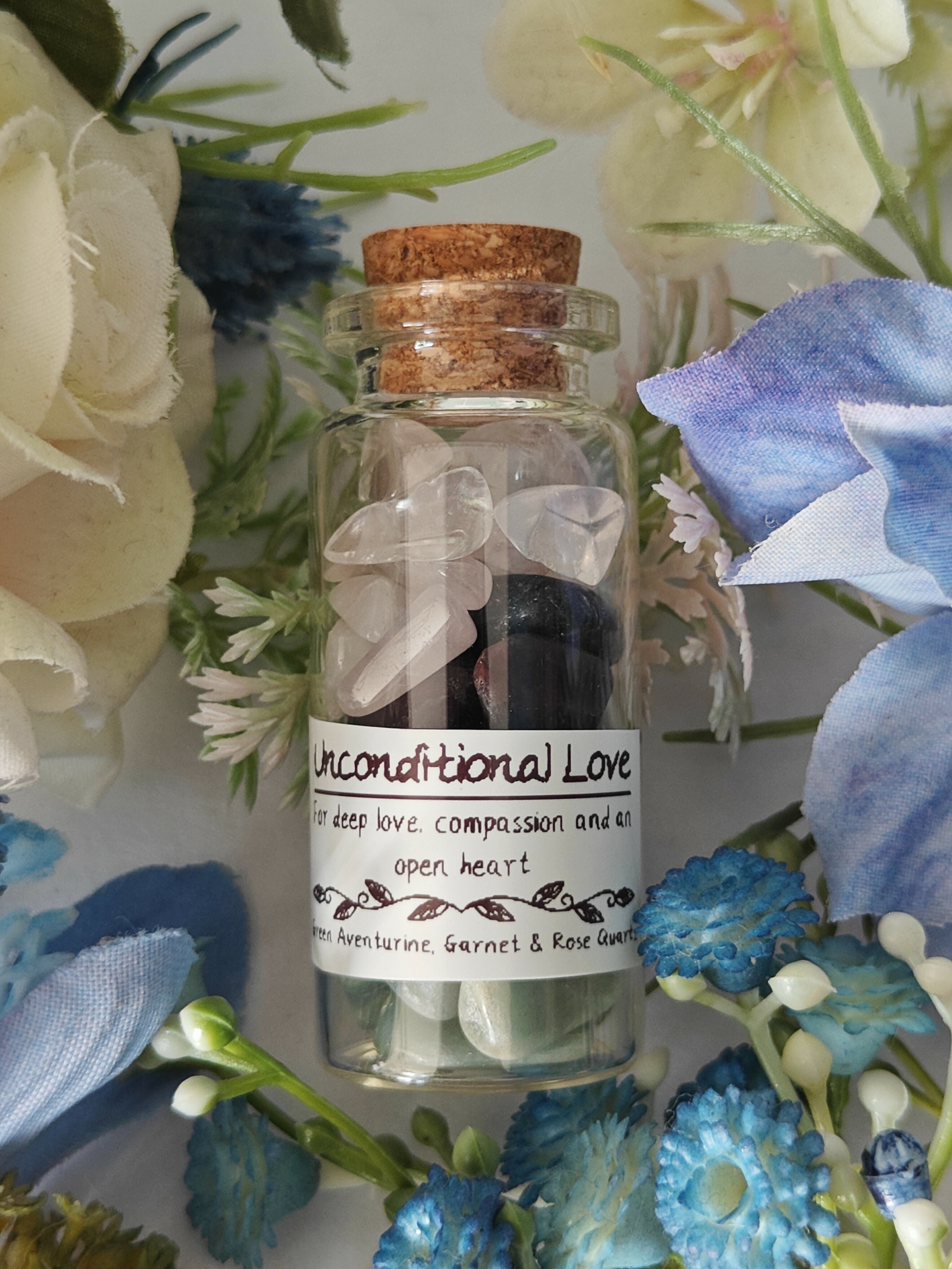 Unconditional Love Crystal Intention Jar