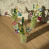 Beaded Floral Bouquet Craft Kit with Mini Glass Vase – DIY Glass Bead Flower Making Set