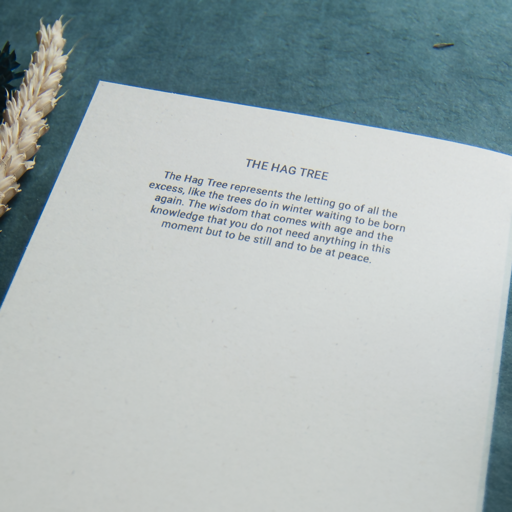 HAG TREE DRYAD LINOCUT GREETING CARD