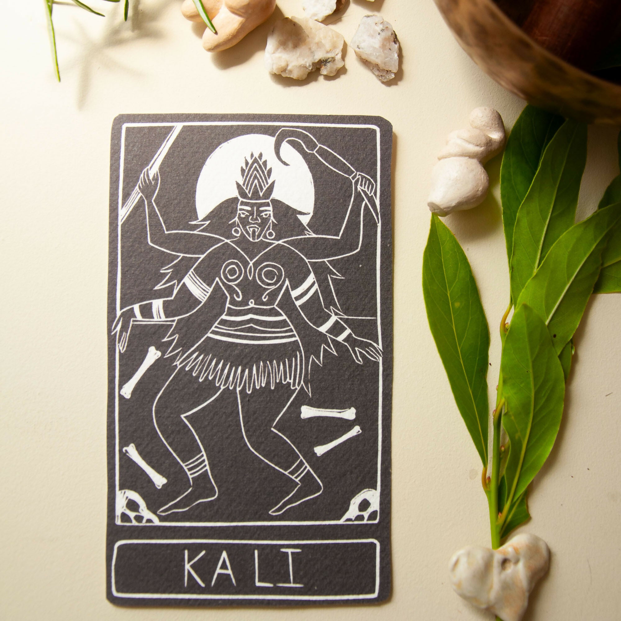KALI GODDESS ALTAR CARD
