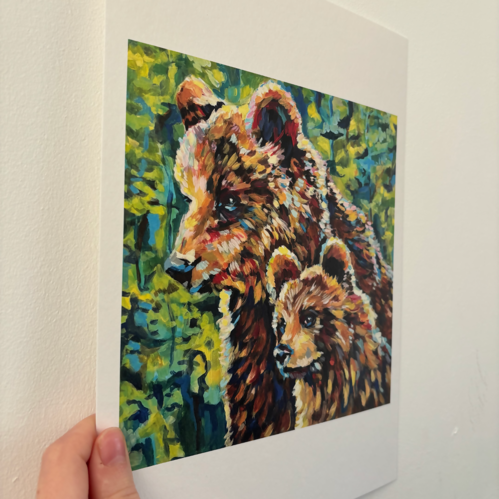 A4 Mother Bear Print