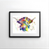 FINE ART PRINT OF HIGHLAND COW, PART OF THE 'ANIMAL ART COLLECTION'