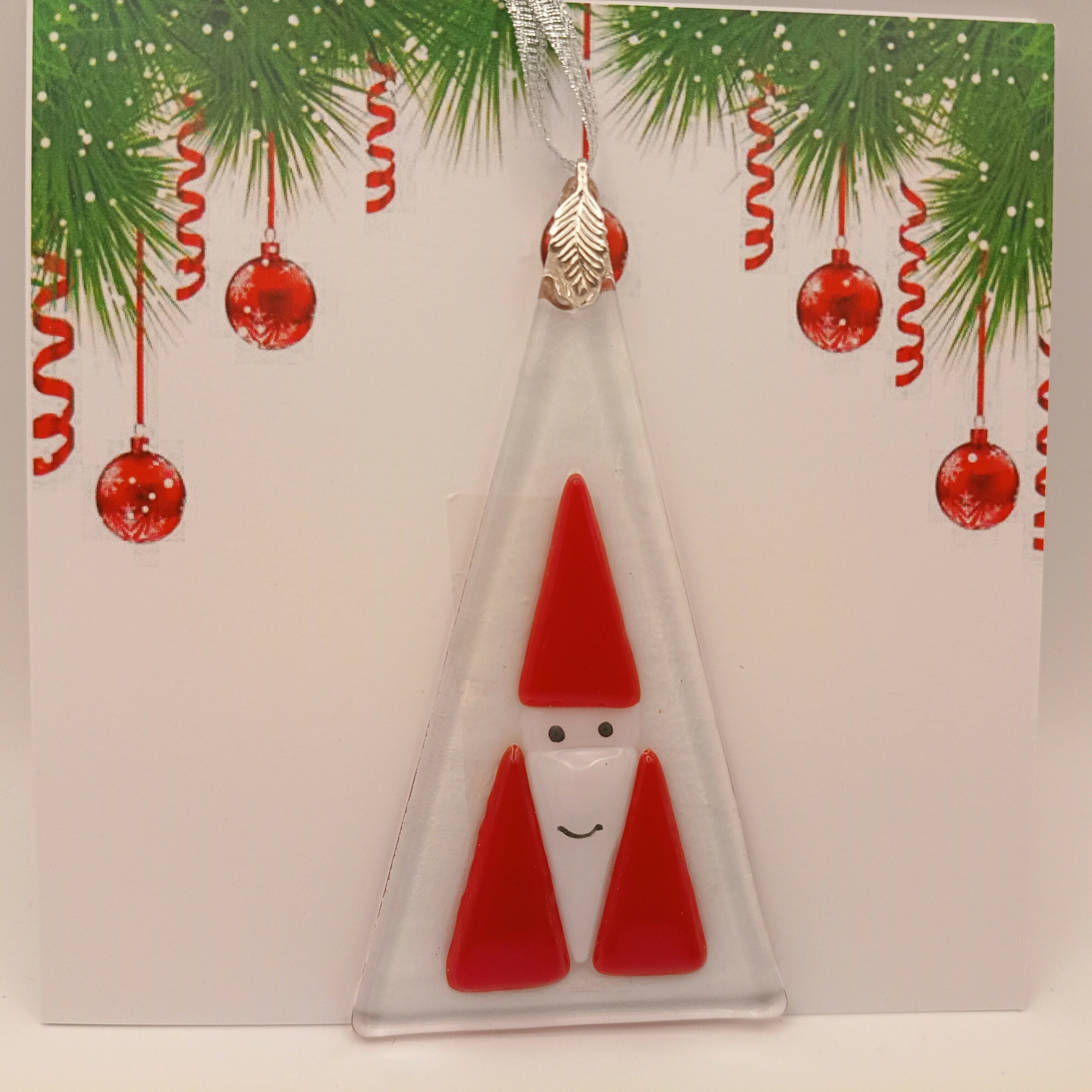 Fused Glass Christmas Card