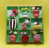 Flower and Vase Trinket Tray in Green