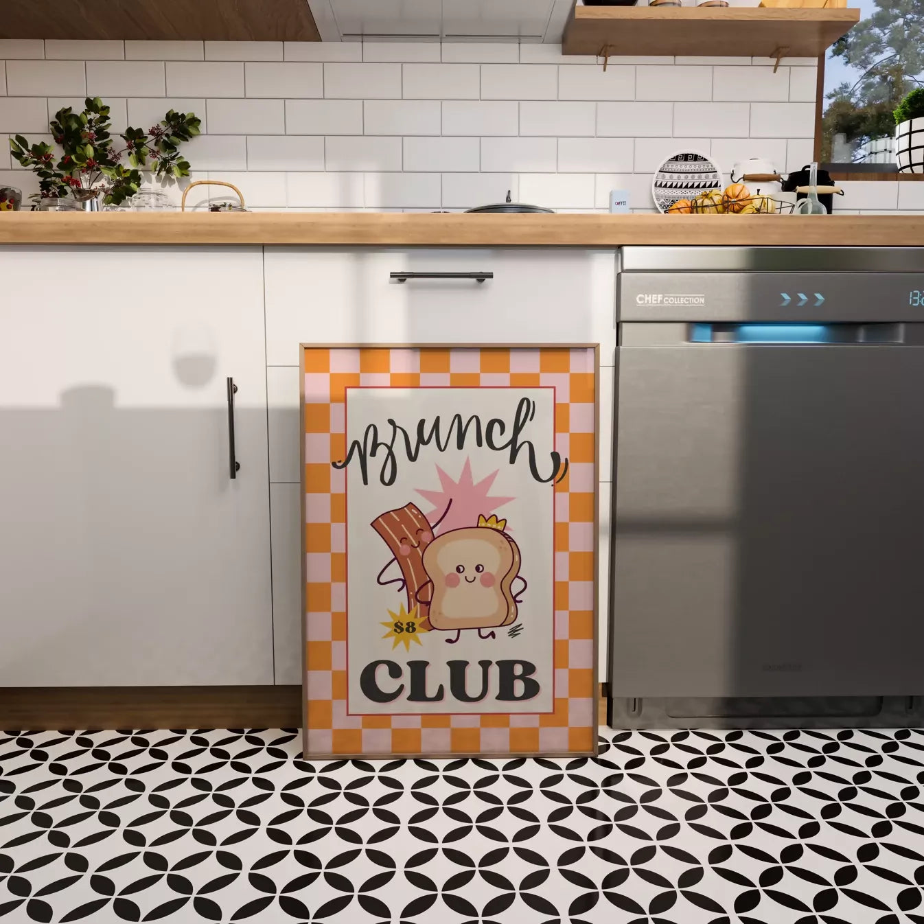 BRUNCH CLUB WALL ART PRINT