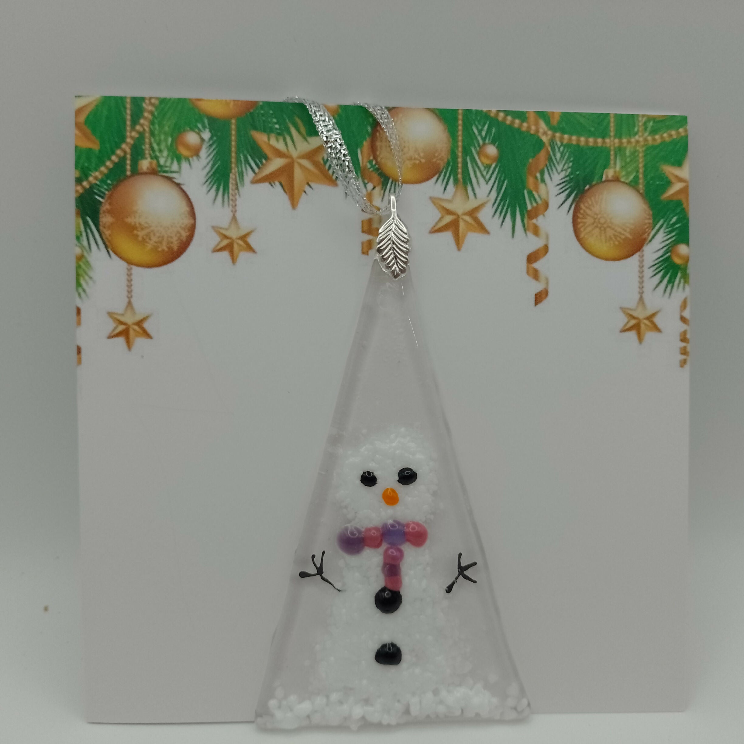 Fused Glass Christmas Card