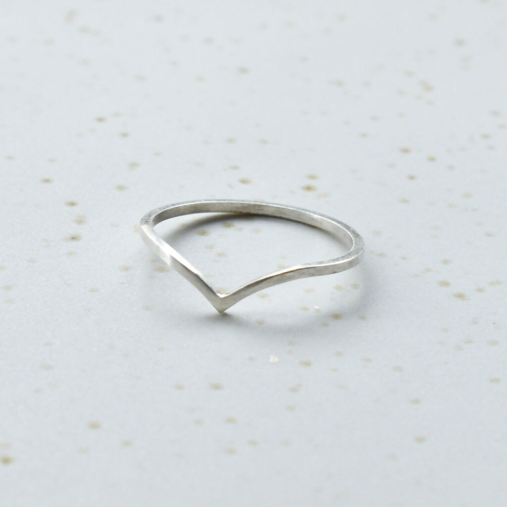 Sterling Silver Chevron Ring