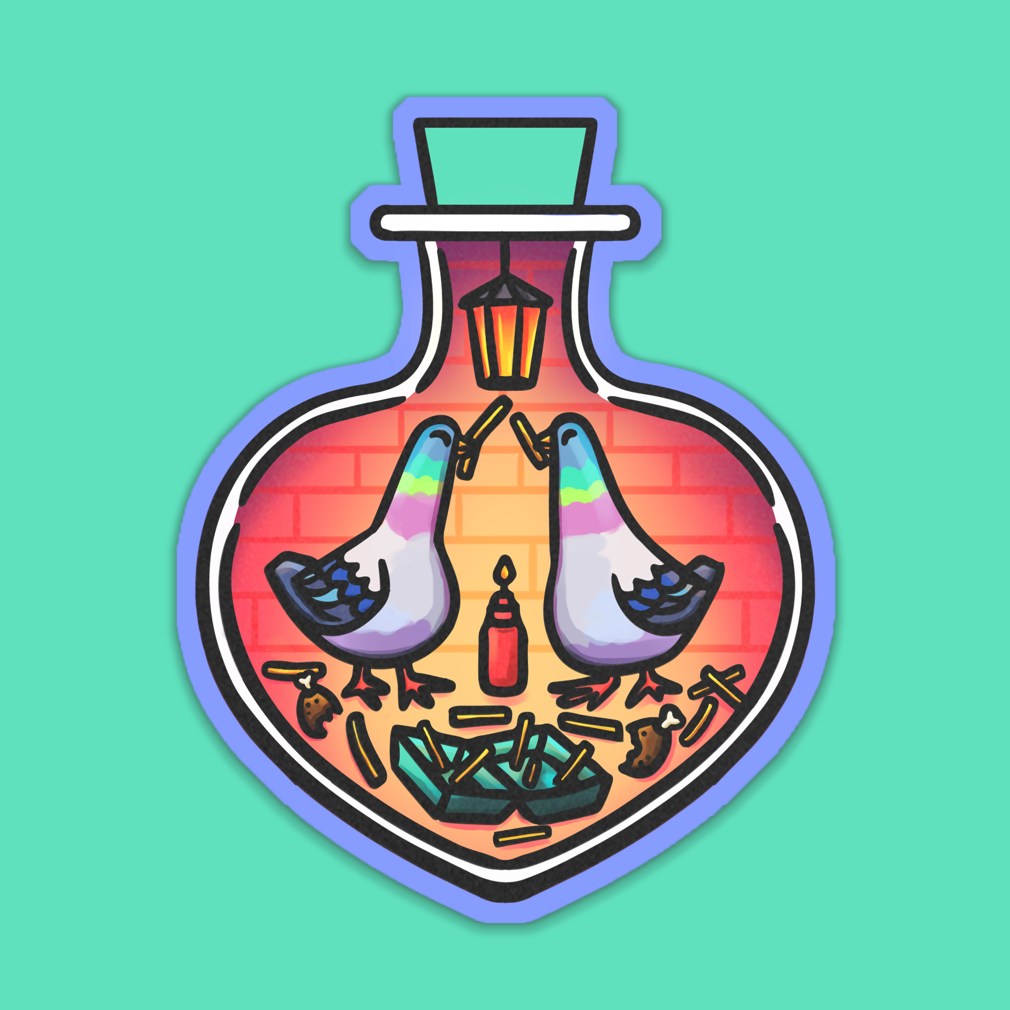 Sticker - Pigeons
