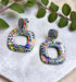 Funky Pattern Collection - Square Polymer Clay Earrings