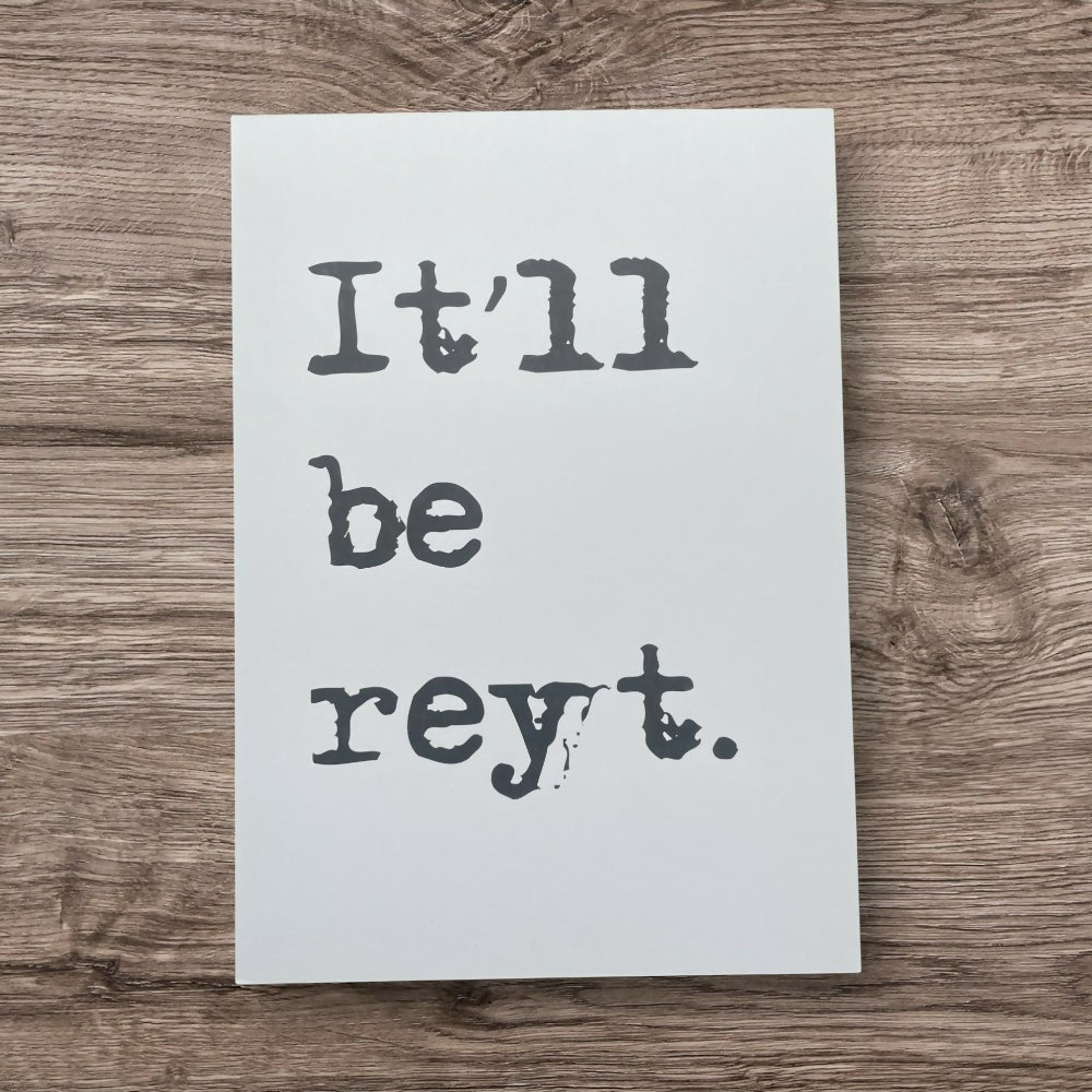 A4 Un Framed Print Be Reyt Plain