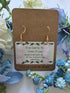 Rose Quartz Earrings on Gold Coloured Sterling Silver Plated Hooks