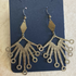 Ancient Style Hammered Brass Earrings