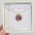 Real Flower Best Friend Circle Necklace Silver Plated