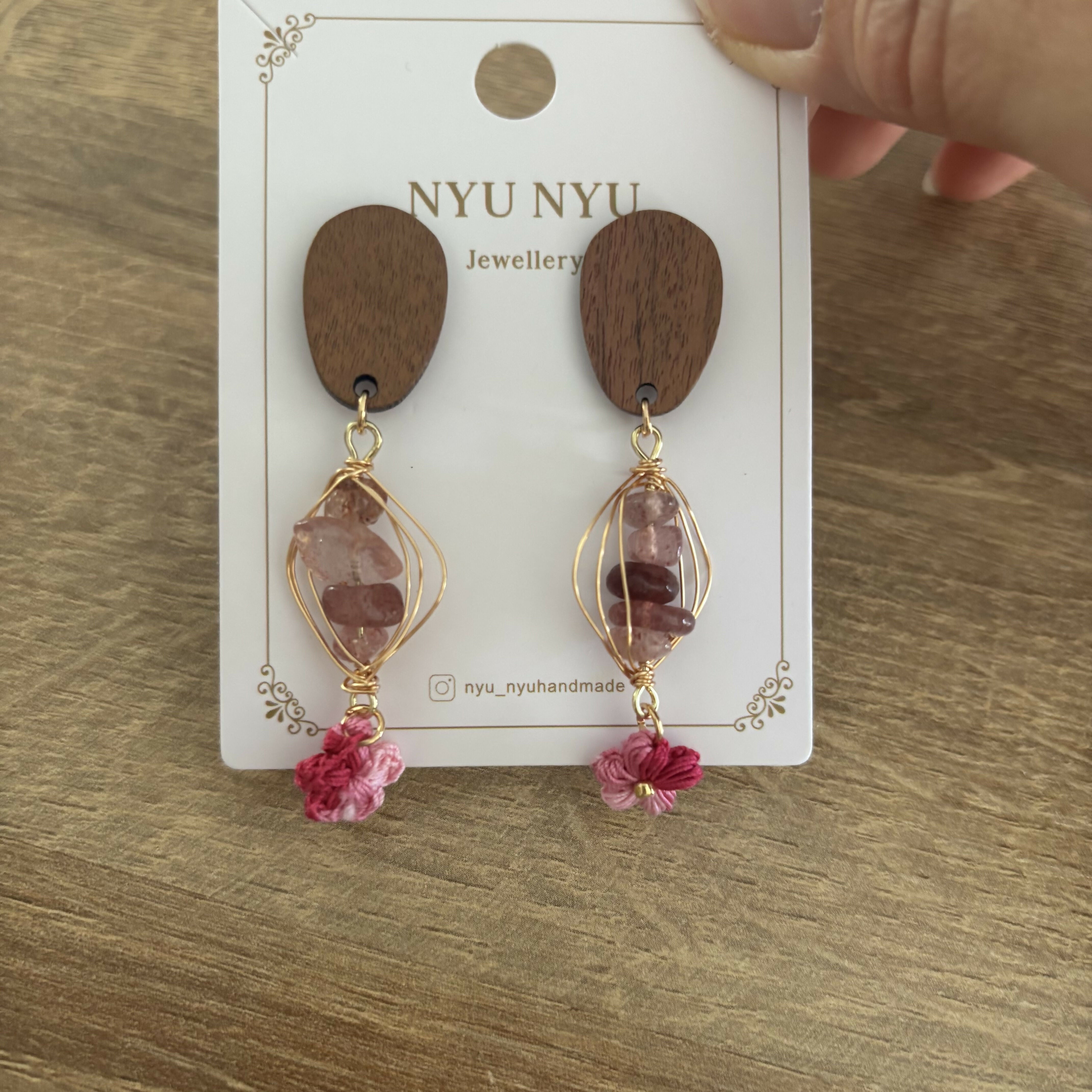 Micro Crochet dangle Earrings