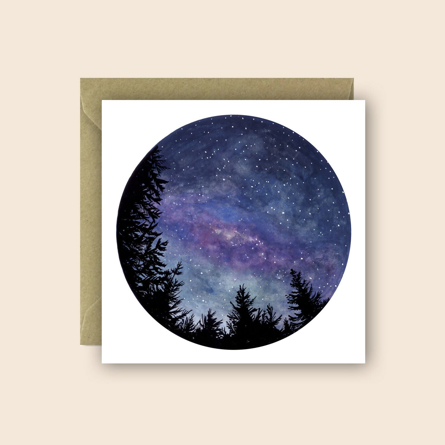Night Sky in New Zealand Greetings Card