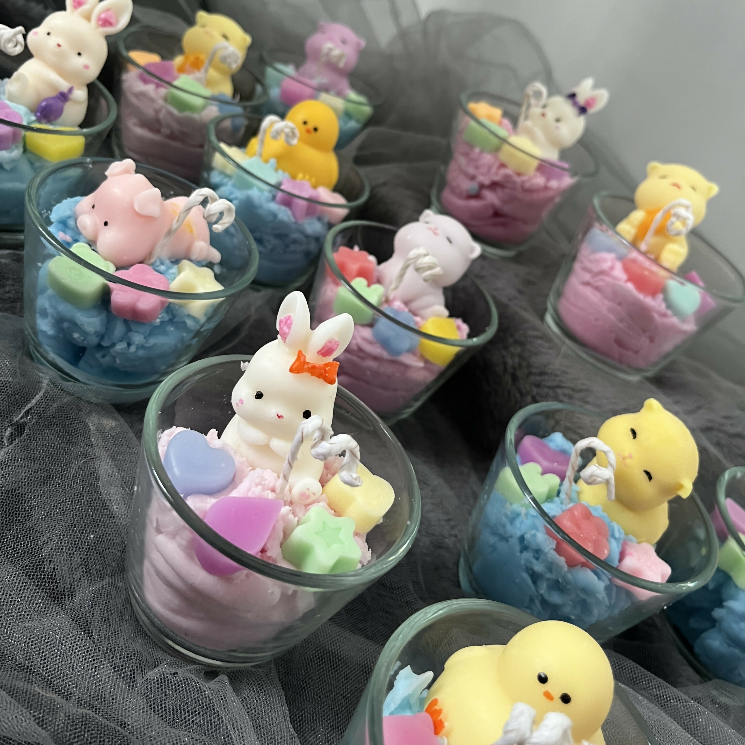 Kitty/Duck/Bunny/Piglet Candle - Pink Jasmine and Orchid