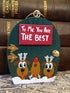 Handmade Wooden Reindeer Door Ornament – "To Me, You Are The Best" Cute Christmas Tree Decoration & Holiday Gift